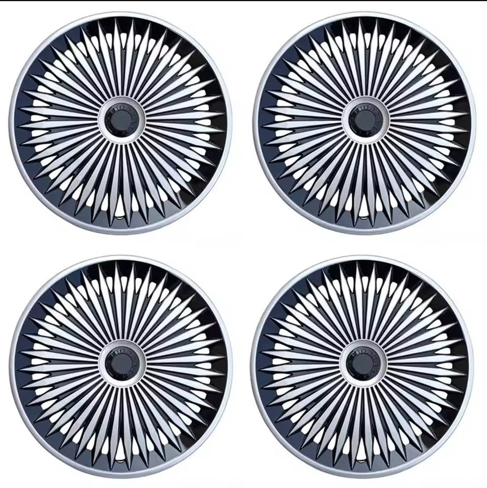 4pcs Universal Iron Steel Wheel Cover R15 Car Accessories Replacement Wheel Case - 3