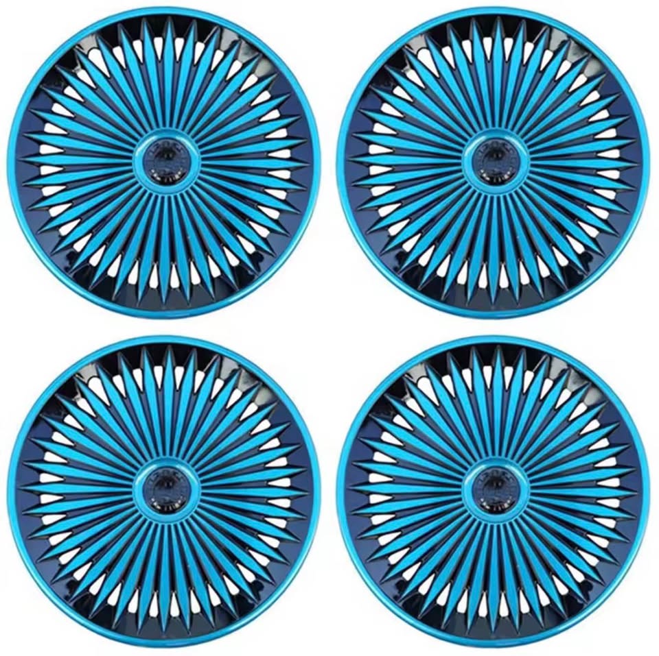 4pcs Universal Iron Steel Wheel Cover R15 Car Accessories Replacement Wheel Case - 4