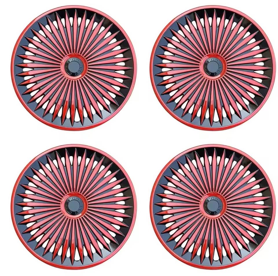 4pcs Universal Iron Steel Wheel Cover R15 Car Accessories Replacement Wheel Case - 6