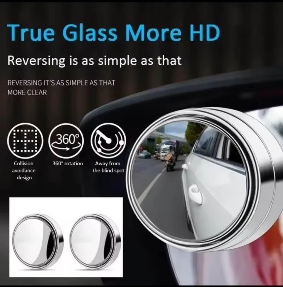 Blind Spot Mirror Safety Driving Wide-angle 360 Degree Adjustable 2 pcs - 2