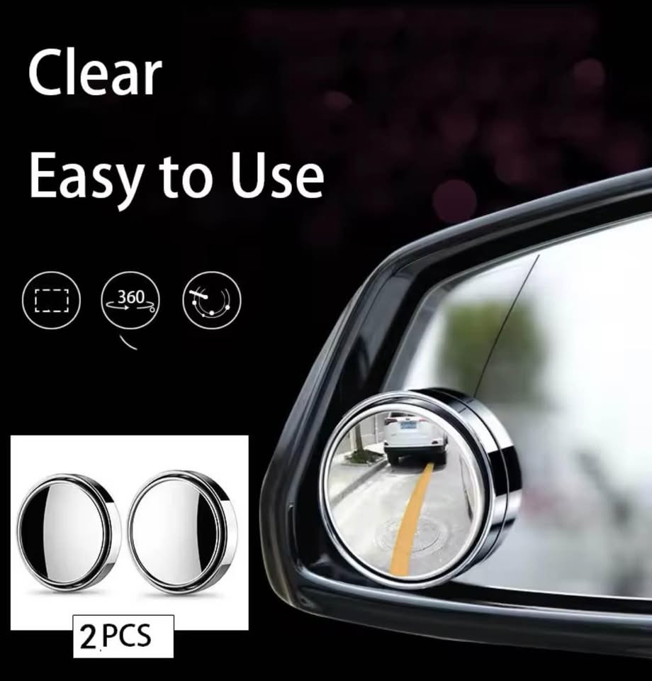 Blind Spot Mirror Safety Driving Wide-angle 360 Degree Adjustable 2 pcs - 5