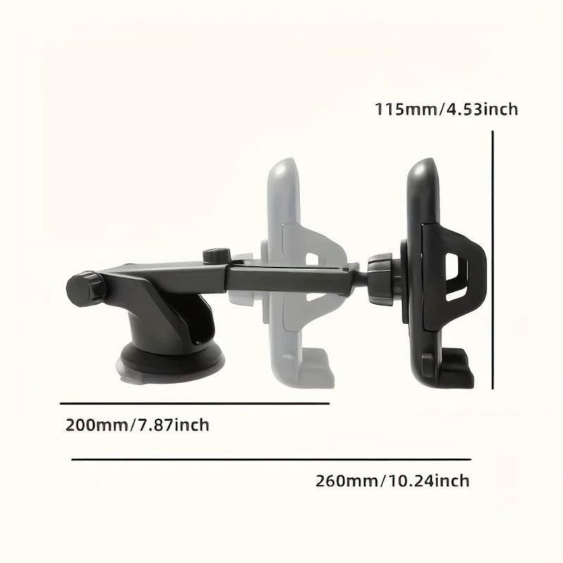 Car Phone Mount Long Arm Suction Cup Sucker Car Phone Holder Stand - 4