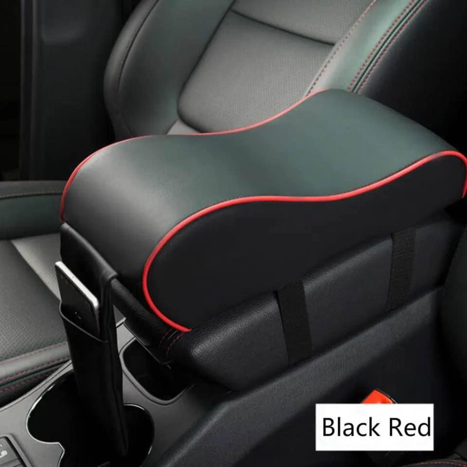 Leather Car Armrest Pad Auto Central Console Seat Box Mat Cushion Pillow Cover Vehicle Protective St - 2