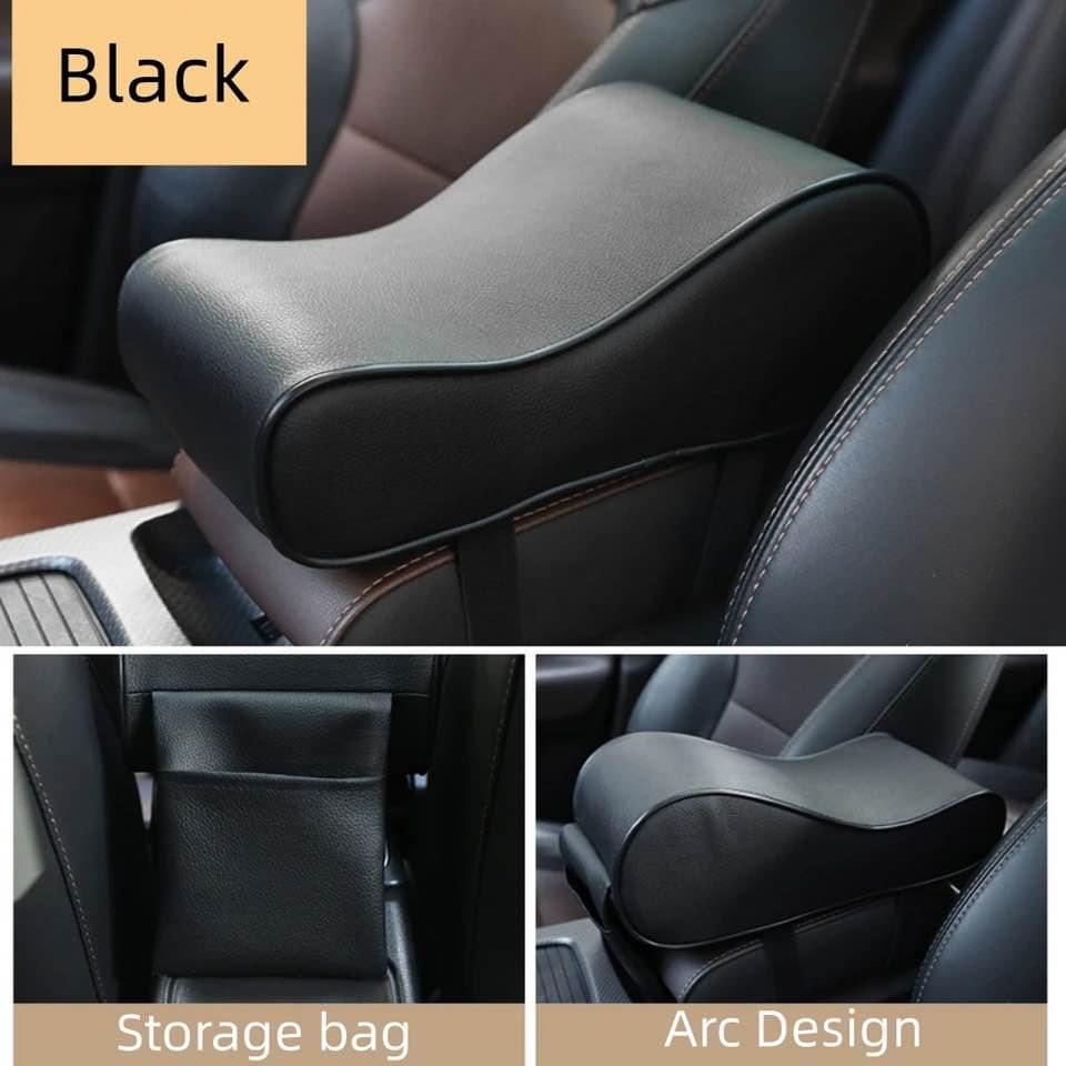 Leather Car Armrest Pad Auto Central Console Seat Box Mat Cushion Pillow Cover Vehicle Protective St - 4