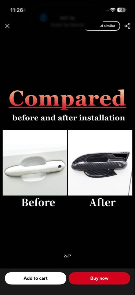 Rav-4 Door Handle Cover+Door Bowl Cover Trim For Toyota RAV4 2019-2025 Car Accessories - 4