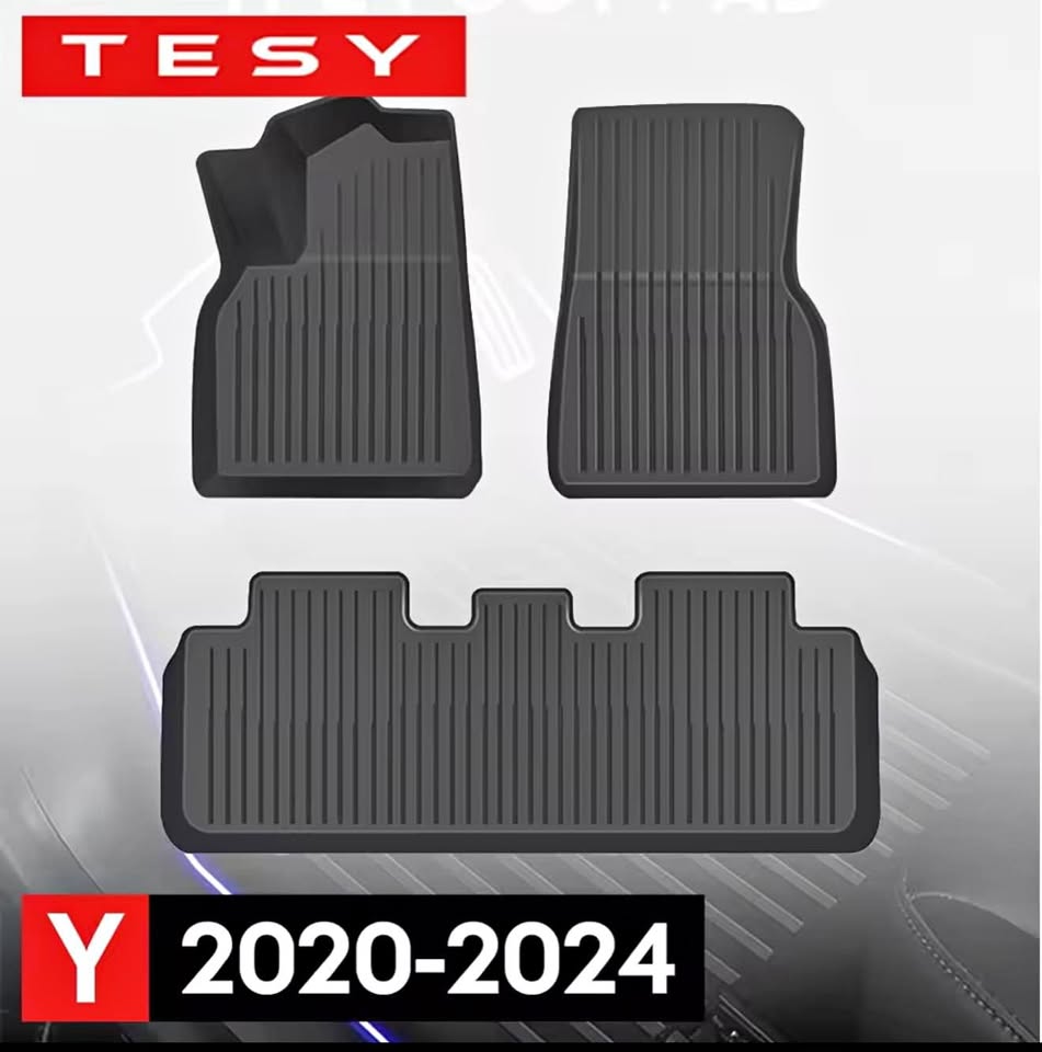 Tesla Model -Y 3D floor mats Custom fits - 1