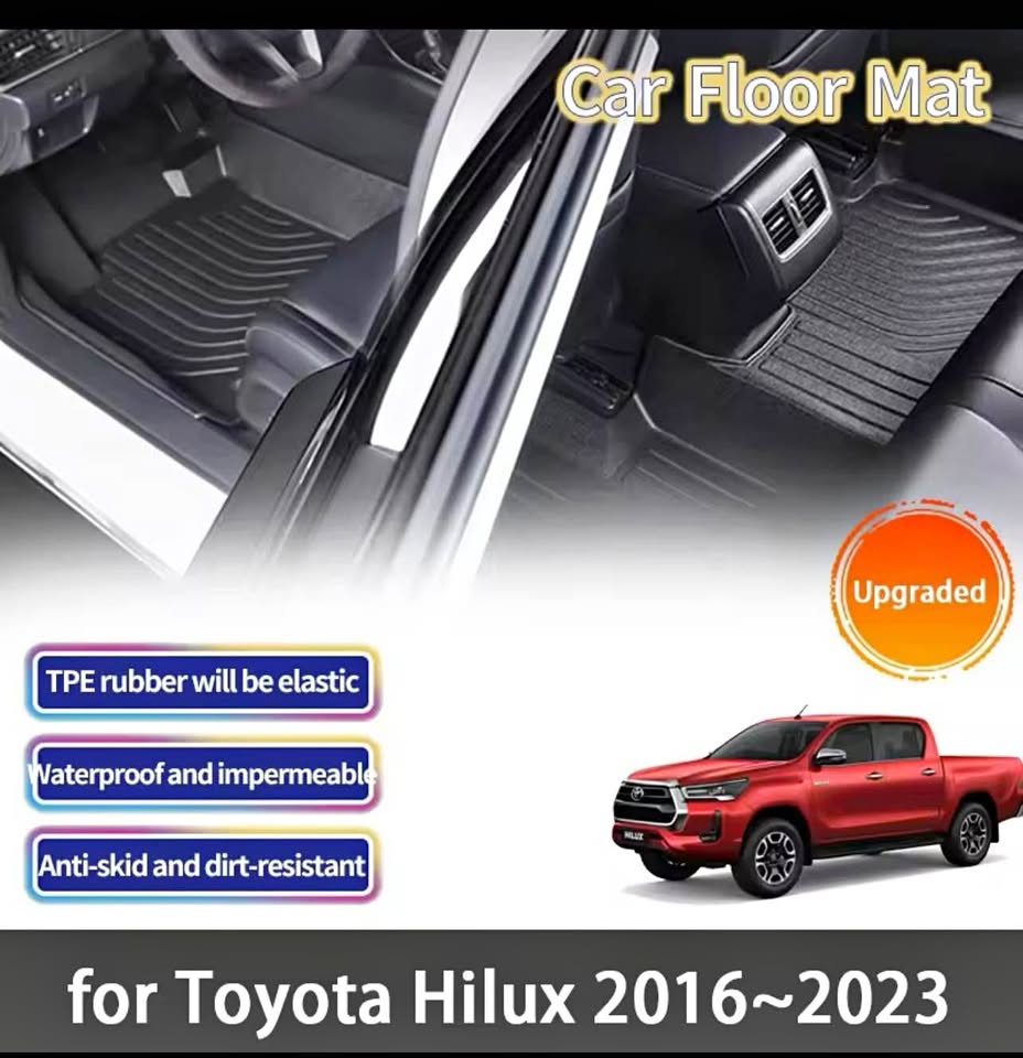 Toyota Hilux 3D customised floor mats - 1