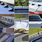 Universal EVO Style Roof ABS Shark Fins Spoiler Wing Kit Vortex Generator – 1