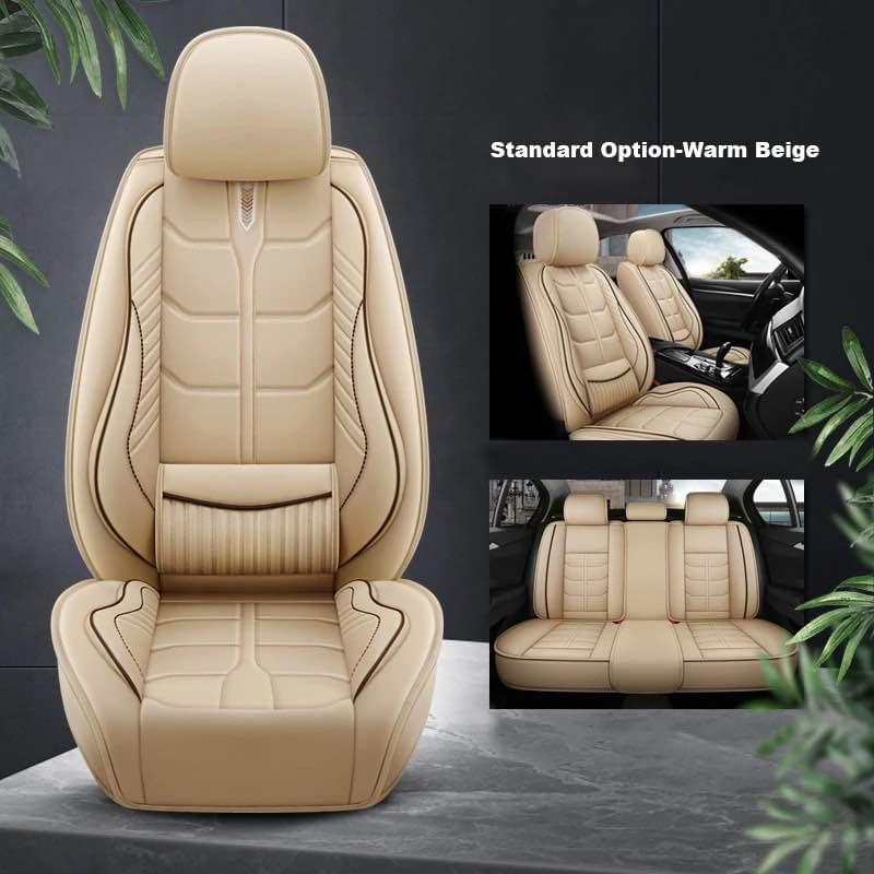 Universal car seat covers full set front and back nappa leather - 4