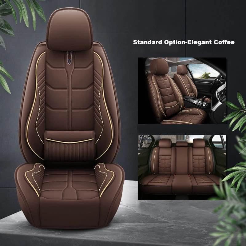 Universal car seat covers full set front and back nappa leather - 5
