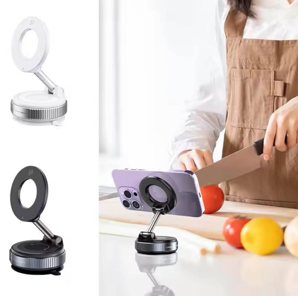 Vacuum Magnetic Car Phone Mount Strong Cup Car Foldable Phone Holder Retractable Navigation Stand - 3