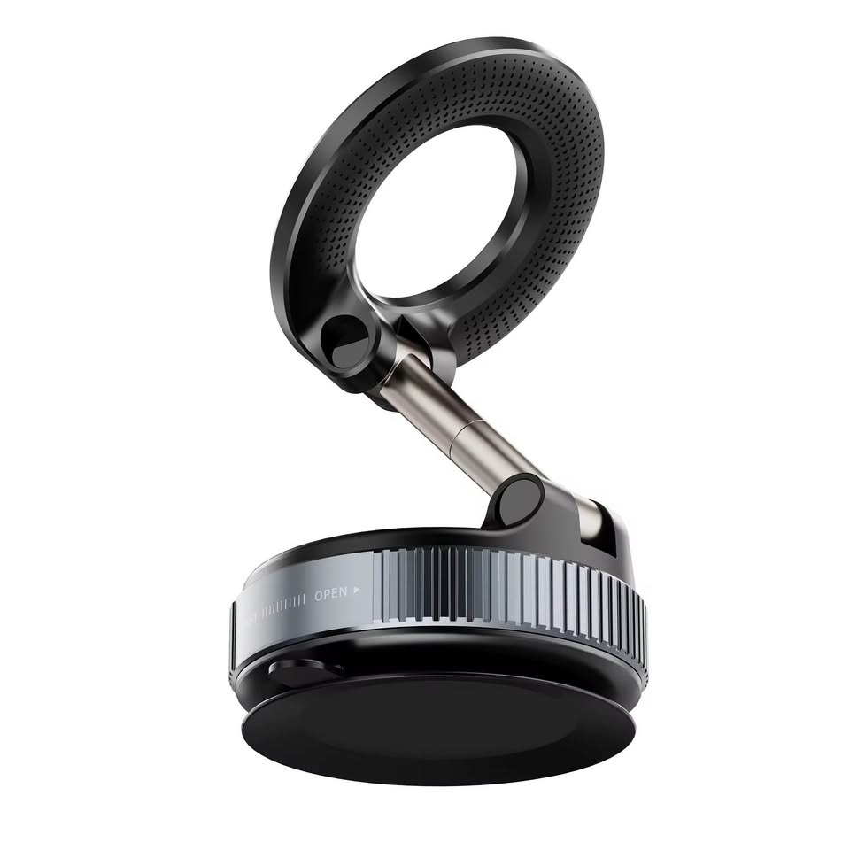 Vacuum Magnetic Car Phone Mount Strong Cup Car Foldable Phone Holder Retractable Navigation Stand - 9